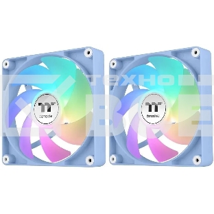 Комплект вентиляторов для корпуса Thermaltake CT120 ARGB (2 шт.) голубой, 120 мм, 2000 об/мин, 25.8 дБ, 4 pin