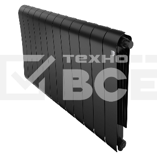 Радиатор биметаллический Royal Thermo Infinity 500 Noir Sable VR80 - 12 секц.