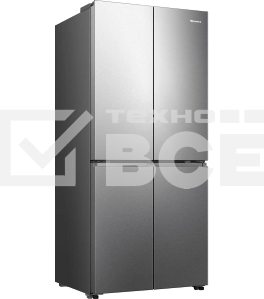 Холодильник Hisense RQ5P470SEI1 трехкамерный, серый, 331/199, морозилка снизу, Total No Frost, Side-by-Side