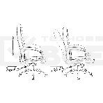 Кресло руководителя Бюрократ CH 002 Fabric 3C11 черный, крестов. пластик, фото25