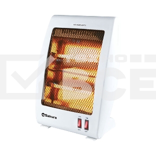 Инфракрасный обогреватель Sakura SA-0670W, белый, кварцевый, 900 Вт, 20 м2