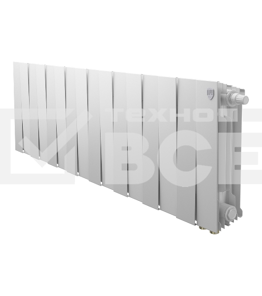 Радиатор биметаллический Royal Thermo PianoForte 300 белый VR80 - 16 секц.