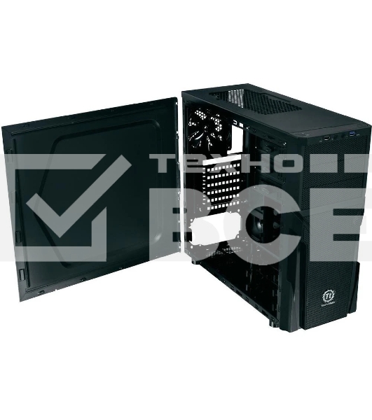 Компьютерный корпус Thermaltake Versa H21 черный без БП ATX 2x120мм 1xUSB 2.0 1xUSB 3.0 audio bott PSU