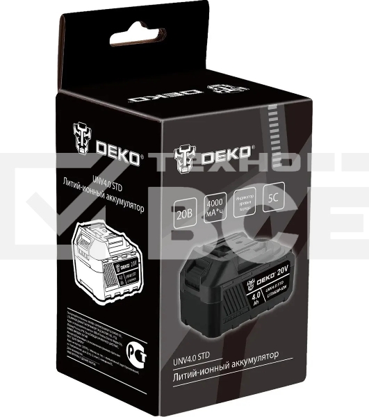 Батарея аккумуляторная Deko UNV4.0 STD 20В 4Ач Li-Ion (063-4494)