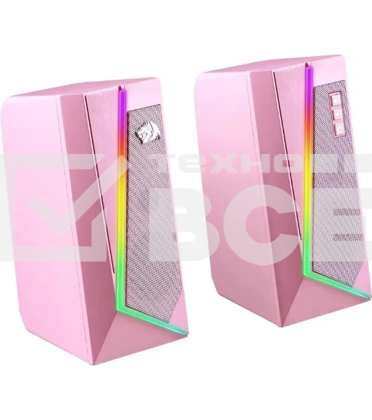 Акустическая система 2.0 REDRAGON 71776 Anvil, 5 Вт, RGb, USB/3.5мм розовый