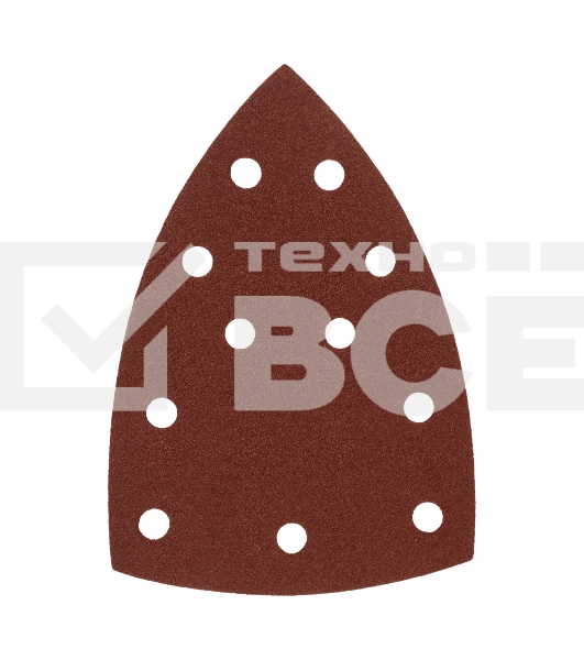 Треугольник абразивный Denzel на ворc. подложке под 