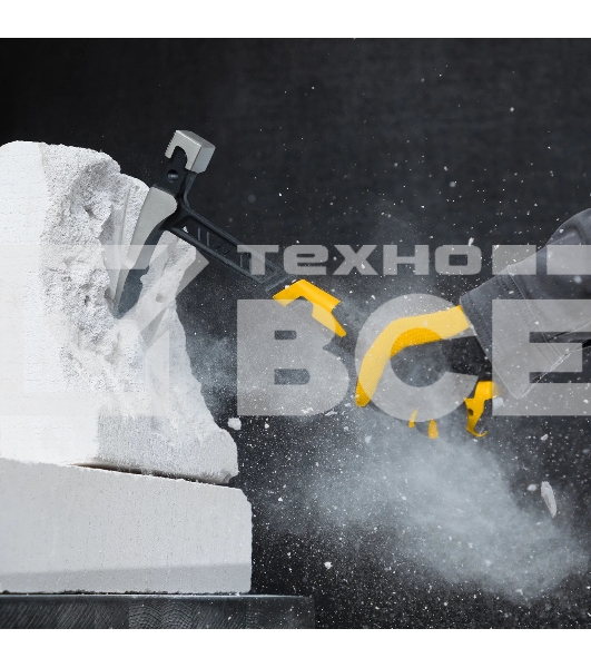 Молоток каменщика Denzel 680 г, цельнокованый, двухкомпонентная обрезиненная рукоятка