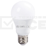 Лампа светодиодная EUROLUX LL-E-A60-15W-230-6K-E27 груша, фото 1