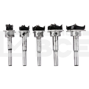 Набор сверл Форстнера 5 шт (15/20/25/30/35мм) Deli DH-MKK005-ED1 ограничитель глубины, пласт. кейс