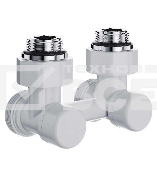 Узел нижнего подключения Royal Thermo Design угловой 1/2'х3/4' EK (белый)