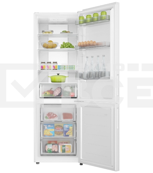 Холодильник Candy CFN6185W белый двухкамерный  207/91 л морозилка снизу, No Frost
