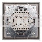 Выключатель проходной 1-кл. СП ZIMA IP20 10А безвинт. зажим серый матовый LEZARD 704-7488-105QC, фото3