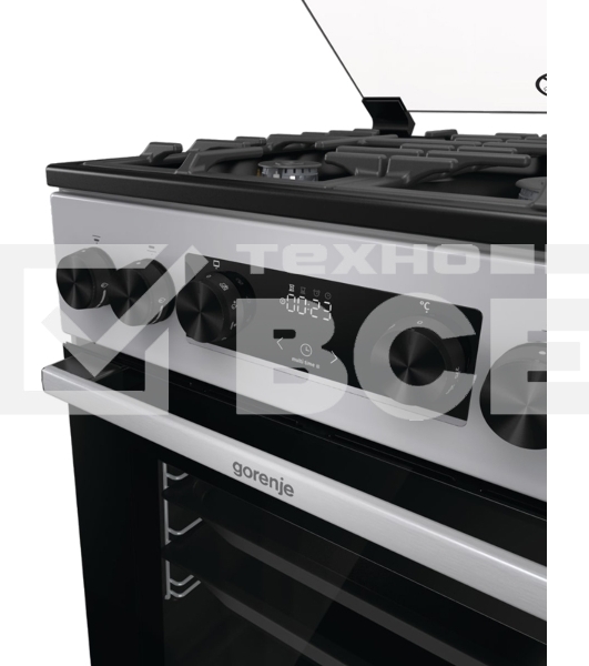 Плита Комбинированная Gorenje GK5C41SF серый (стеклянная крышка) реш.чугун