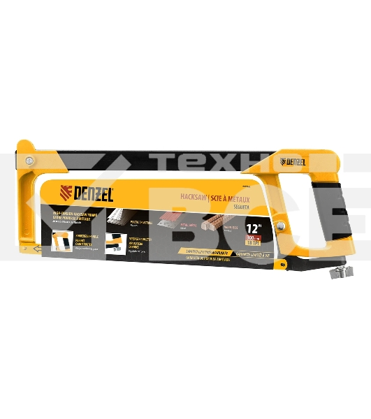 Ножовка по металлу Denzel, 12', 300 мм