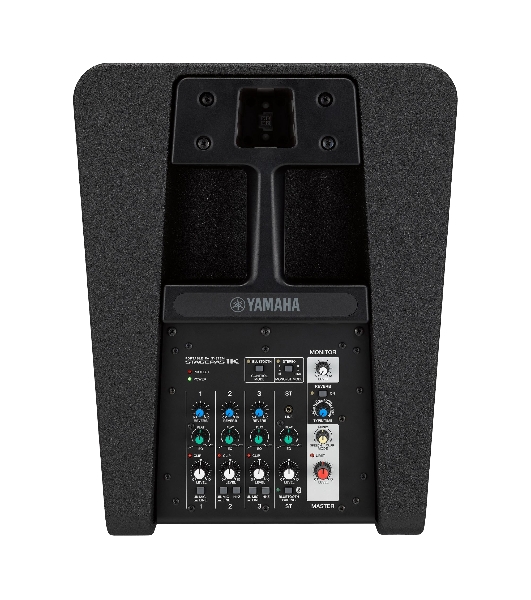 Портативная акустическая система Yamaha STAGEPAS 1K MKII колонного типа 1100 Вт с усилителем класса D, 125 дБ SPL peak1m, с 5-канальным цифровым микшером, 12-дюймовым активным сабвуфером бас-рефлексного типа, 1,5-дюймовым х10 линейными динамиками
