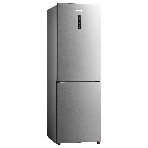 Холодильник KORTING KNFC 61811 X, отдельностоящий, сенсорное управление, цифровой дисплей, объем 320 л (216+104), NoFrost, динамическое охлаждение, интенсивное охлаждение Super Cool, интенсивная заморозка, зона свежести, LED освещение, энергоэффективность А+, уровень шума 42 дБ, цвет нержавеющая сталь, фото 1