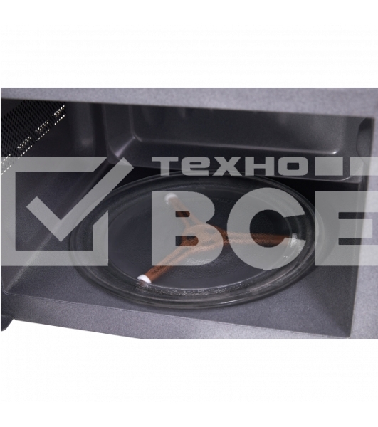 Микроволновая печь HIBERG VM-4288 BR черный, 20 л, 700 Вт, переключатели - поворотный механизм