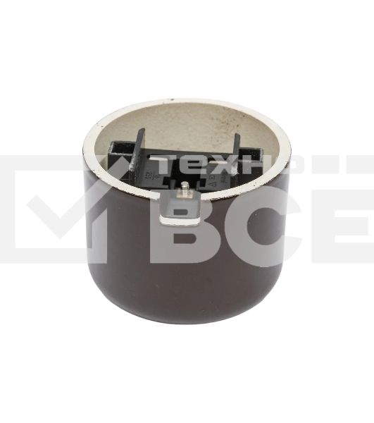 Розетка Bironi R1-101-02 с заземляющим контактом R, Ришелье керамика, коричневый