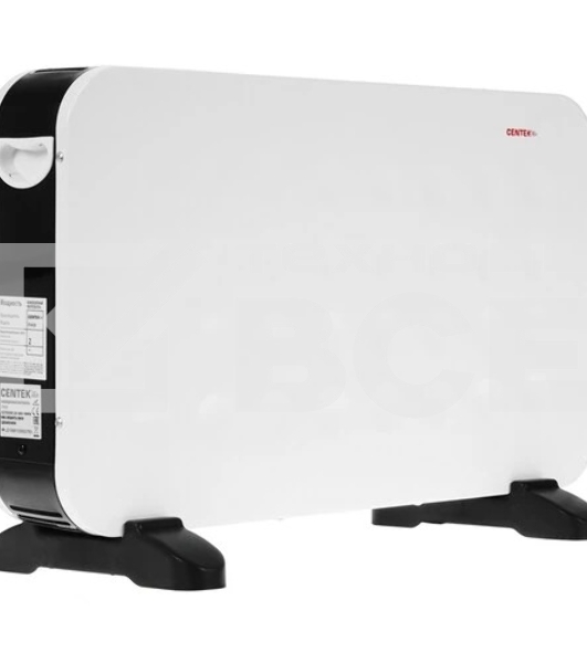 Конвектор Centek CT-6125 белый/черный, 750/1250/2000 Вт, 25 м2, механический термостат