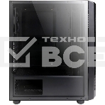 Компьютерный корпус ZALMAN S4, ATX, BLACK, WINDOW, 1x5.25