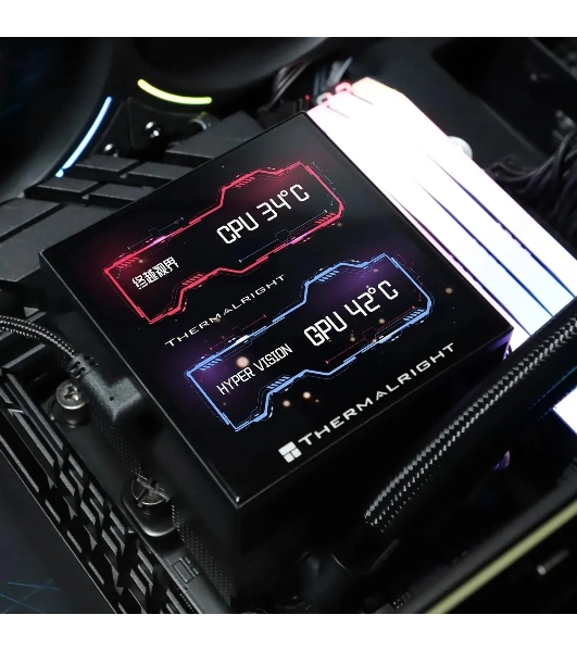 Жидкостная система охлаждения Thermalright Hyper Vision 360 Argb черный/ Display/ all Intel/AMD