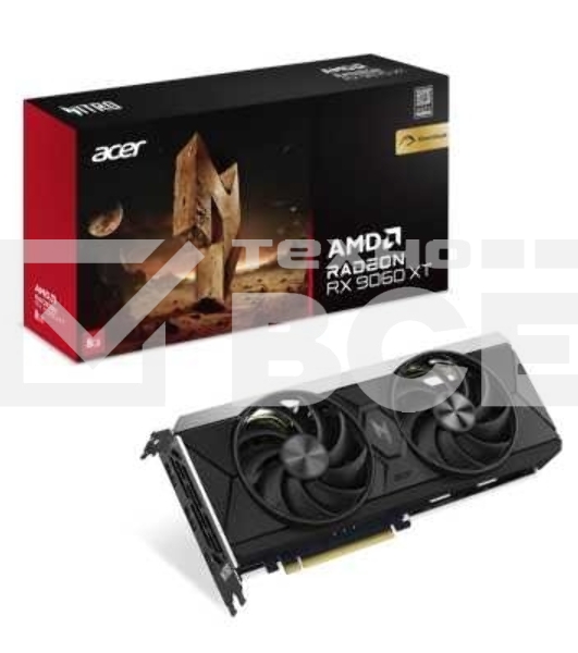 Видеокарта Acer RX9060XT NITRO OC 8GB GDDR6 128bit 2xDP HDMI 2FAN RTL