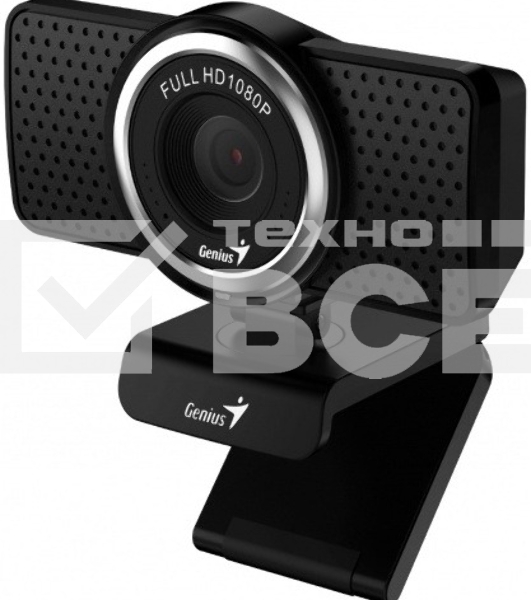 Веб-камера Genius ECam 8000 черная черный new package, 1080p Full HD, Mic, 360°, универсальное мониторное крепление, гнездо для штатива