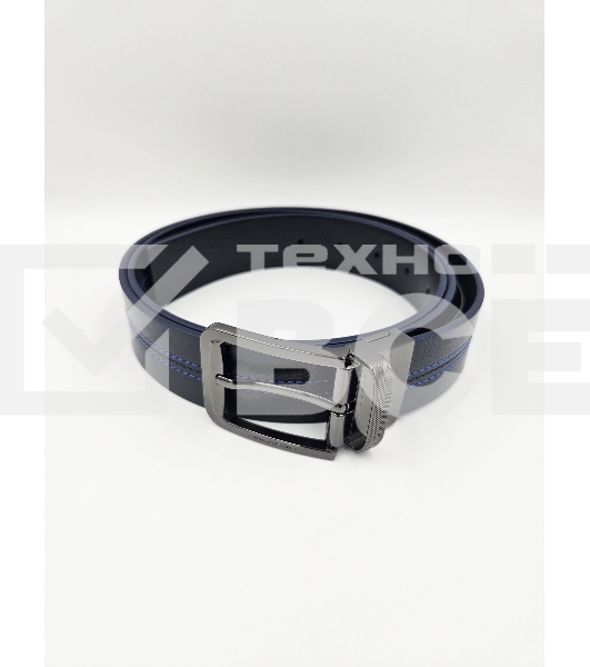 Ремень мужской Piquadro Blue Square CU6742B2/BLUN 125х3.5 см синий/черный натур.кожа