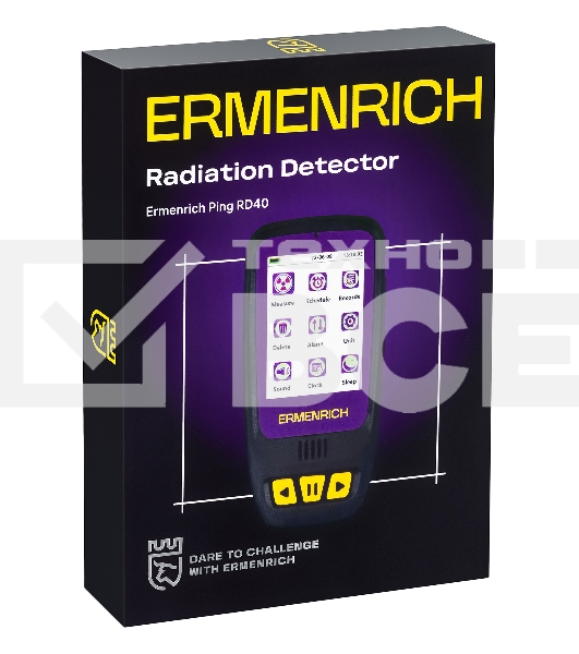 Дозиметр Ermenrich Ping RD40 фиолетовый/черный (84640)