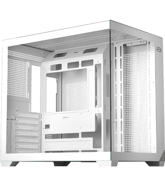 Корпус без блока питания PCCooler C3T700 WH, Midi-Tower, TG, no fans, 1xUSB-A 3.0 + 1xUSB-A 2.0 + 1xUSB-C, ATX, mATX, mITX белый