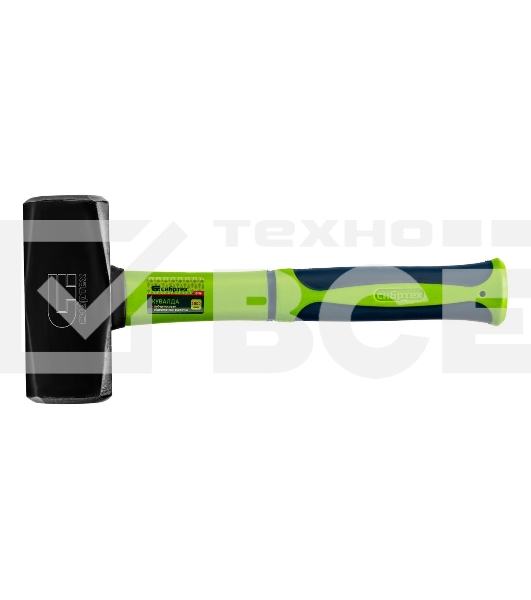 Кувалда Сибртех 2000 г, фибергласовая обрезиненная рукоятка