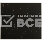 Встраиваемая варочная панель Hansa BHCI66706 Стеклокерамика, независимая, сенсорное управление, таймер, рамка, черная, фото 1