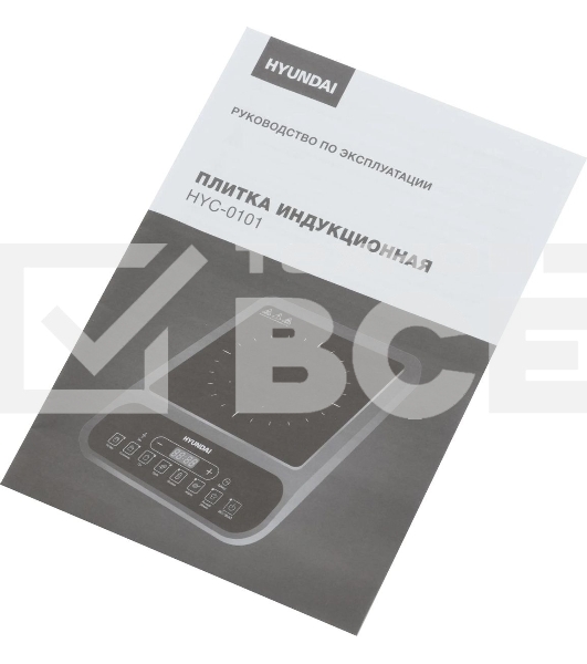 Плита настольная электрическая Hyundai HYC-0101 черный эмаль (настольная)