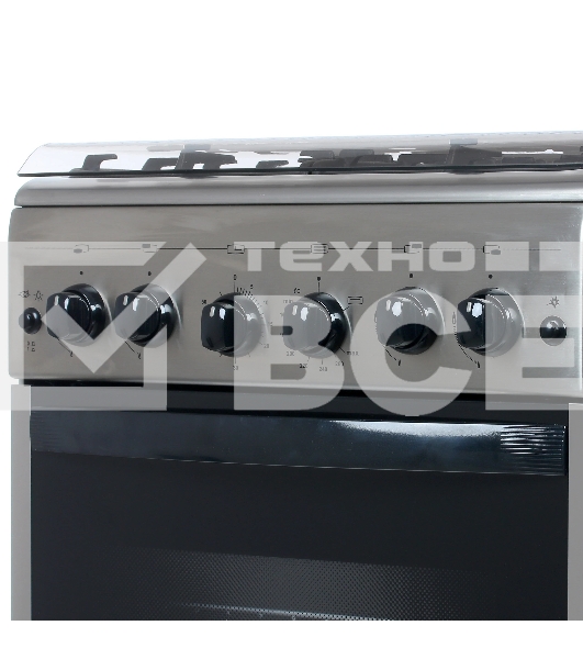 Плита газовая Gefest ПГ 5100-02 0004 серебристый, конфорок 4 шт, духовка 52 л, 50 см x 85 см x 58.5 см