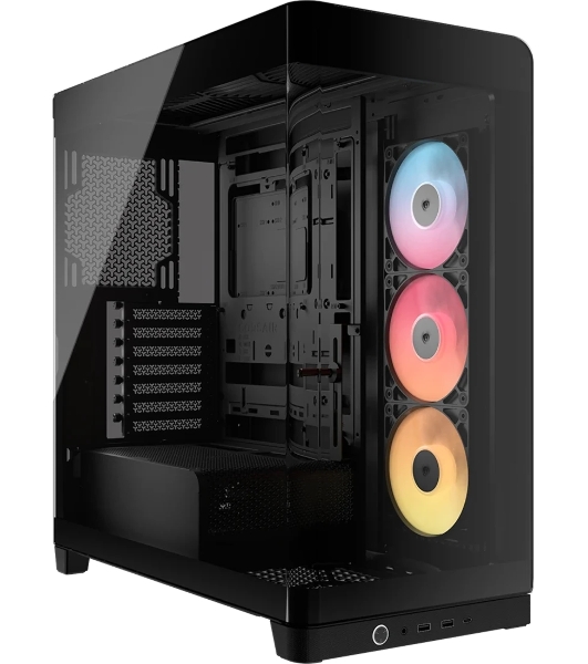 Корпус Corsair 4500X RS-R ARGB Black, Midi-Tower, чёрный, 3 x 120 мм