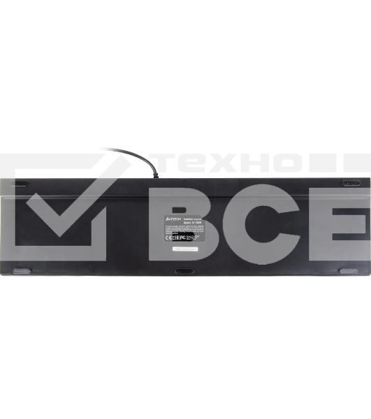 Клавиатура A4Tech KV-300H серый/черный USB slim