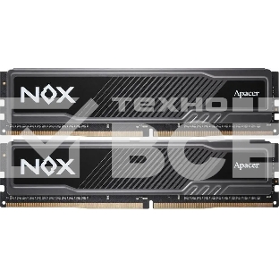 Оперативная память Apacer Nox, DDR4, 16GB (2x8GB), 3600MHz, CL18, UDIMM, с радиатором, серый
