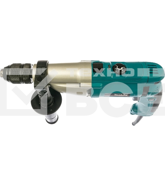 Дрель-шуруповерт Makita HP2071F Дрель уд, 1010Вт,БЗП-13мм,0-1200\2900об\м,2.4кг,чем,мет редуктор,подсветка