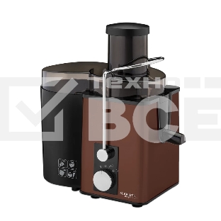 Соковыжималка Scarlett SC-JE50S57, центробежная, коричневый/черный