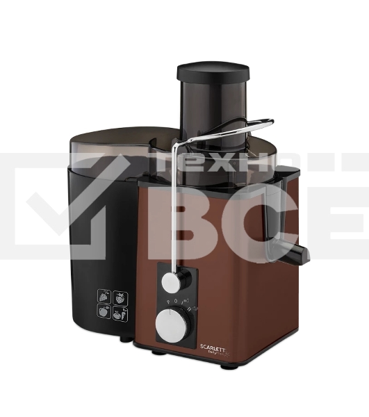 Соковыжималка Scarlett SC-JE50S57, центробежная, коричневый/черный
