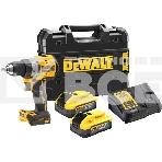 Дрель-шуруповерт DeWalt DCD800H2T-QW, Аккумуляторная, 18В, 2 АКБ, Ударная, Кейс, фото2
