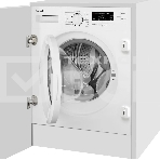 Встраиваемая стиральная машина Weissgauff WMI 6147 Inverter Steam класс:A+++, загрузка до 7кг, отжим:1400об/мин, белый, фото9