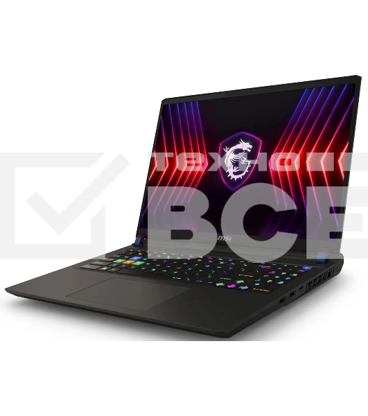 Ноутбук MSI Vector 16 HX A14VHG-831XRU серый 9S7-15M142-831 Core i9 14900HX 16Gb SSD1Tb NVIDIA GeForce RTX4080 12Gb 16
