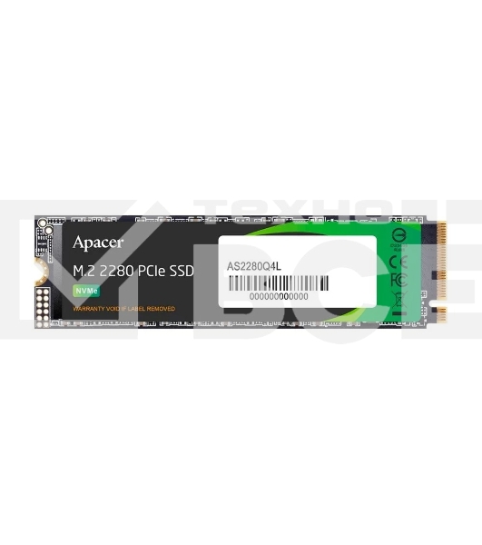 Накопитель SSD Apacer AS2280Q4L, 256Gb, M.2 2280, PCIe Gen4x4, NVMe 1.4, R/W 3300/1300