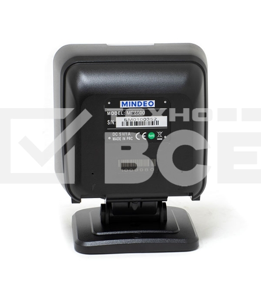 Сканер штрих-кода стационарный MINDEO MP8610 USB презентационный, 2D имидж, USB, черный