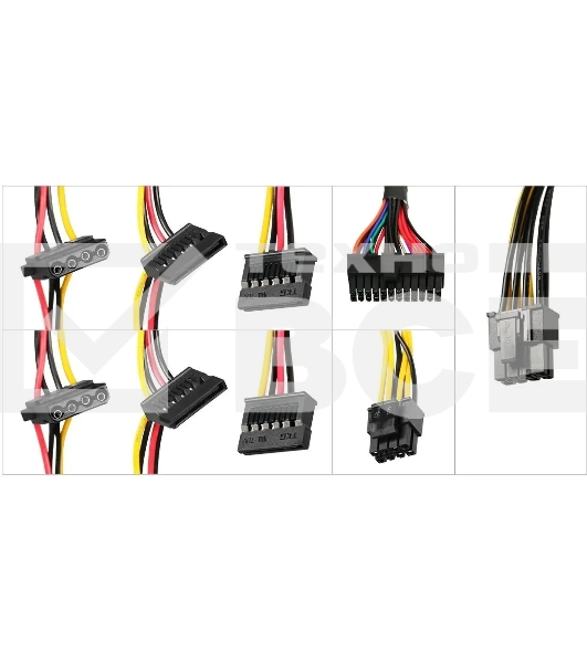 Блок питания KingPrice ATX 600W KPPSU600 (20+4pin) 120mm fan 4xSATA
