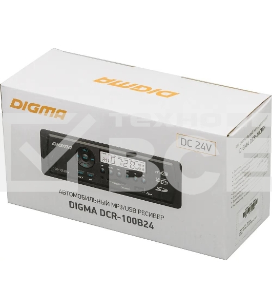 Автомагнитола Digma DCR-100B24 1DIN 4x45Вт