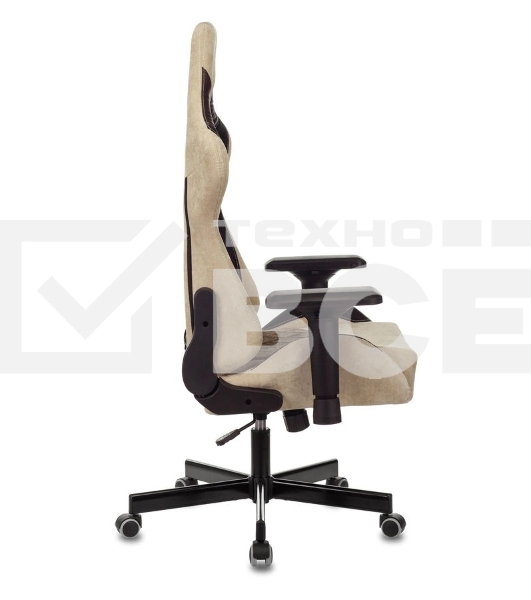 Кресло игровое Бюрократ VIKING 7 KNIGHT BR FABRIC коричневый текстиль/эко.кожа крестовина металл/пластик