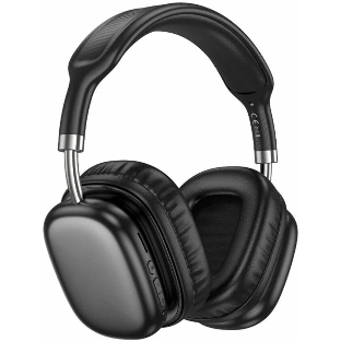 Беспроводные/проводные наушники Hoco W52 черный, накладные, Bluetooth + проводной