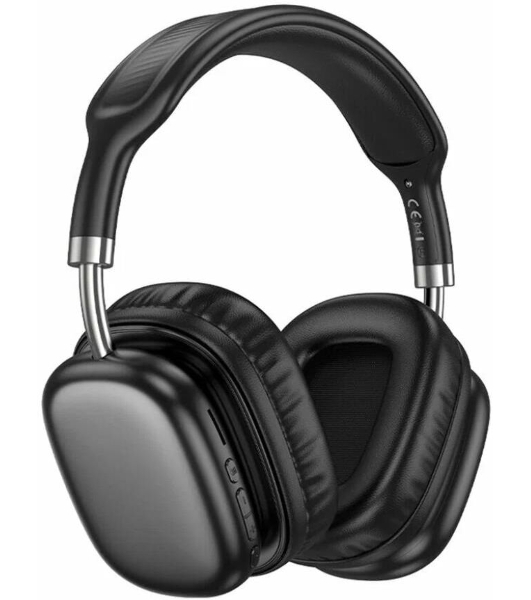 Беспроводные/проводные наушники Hoco W52 черный, накладные, Bluetooth + проводной